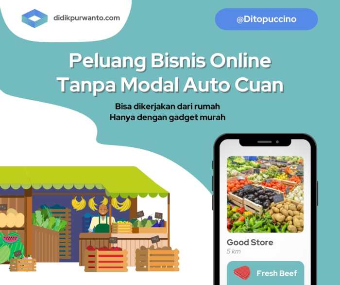 Mulailah Bisnis Online Tanpa Modal Peluang Menguntungkan di Internet