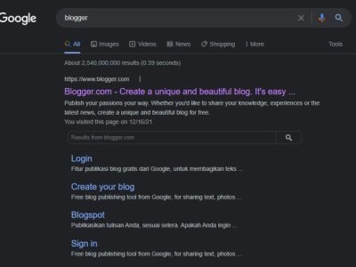 Blogspot Web