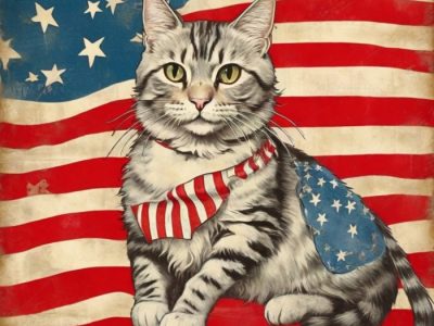 Fourth Of July Patriot Cat Art Free Stock Photo - Public Domain Pictures