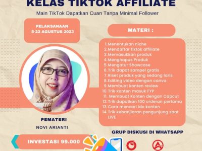 Affiliate Tiktok di Bies, Aceh Tengah